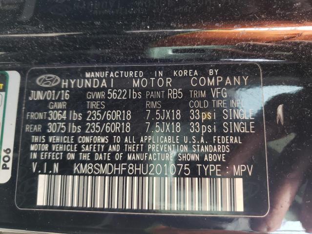 2017 HYUNDAI SANTA FE S - KM8SMDHF8HU201075