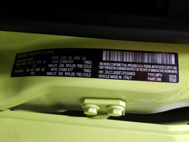 ZACCJBBB7JPH24803 Jeep Renegade L 2018. Фото: 9