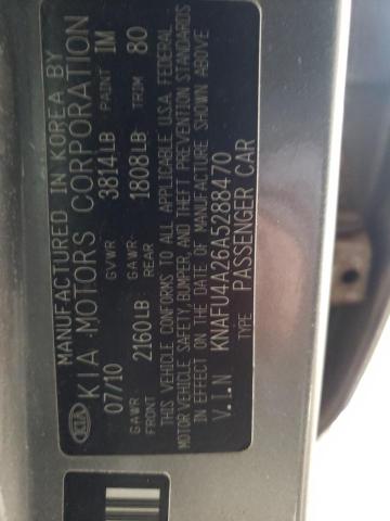 2010 KIA FORTE EX - KNAFU4A26A5288470