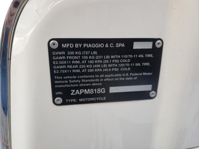 2018 VESPA SPRINT 150 ZAPM818G1J5700615