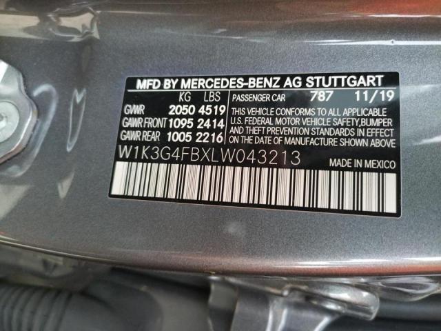 2020 MERCEDES-BENZ A 220 4MAT W1K3G4FBXLW043213