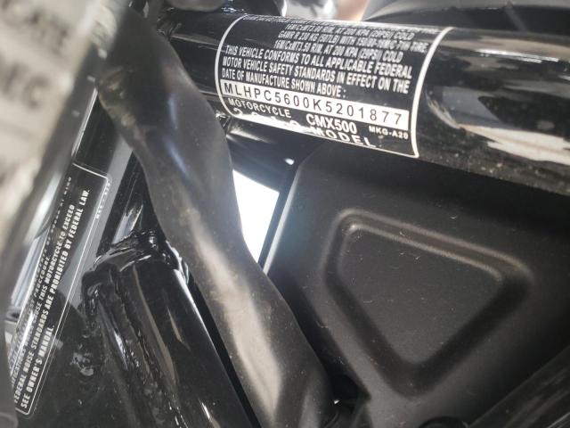 2019 HONDA CMX500 MLHPC5600K5201877