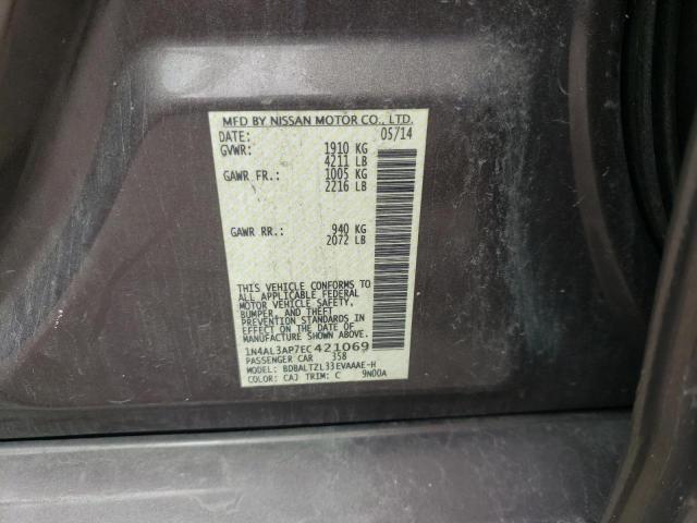 1N4AL3AP7EC421069 Nissan Altima 2.5 2014. Фото: 9