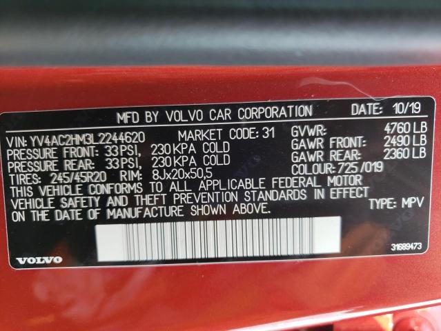 2020 VOLVO XC40 T4 R- YV4AC2HM3L2244620