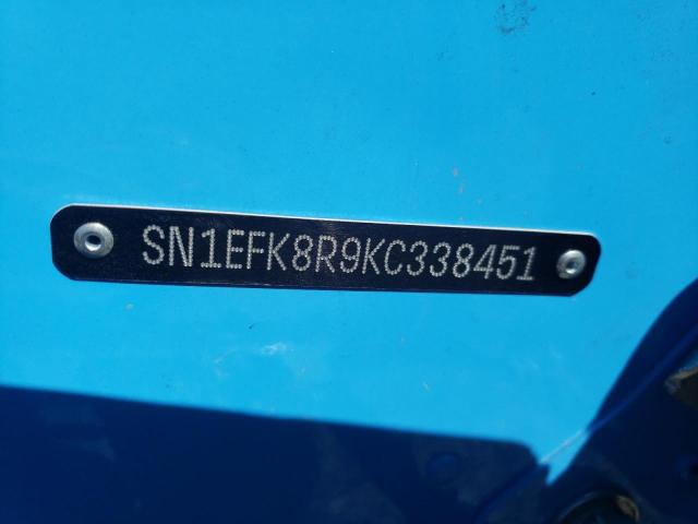2019 POLARIS SNOWMOBILE SN1EFK8R9KC338451
