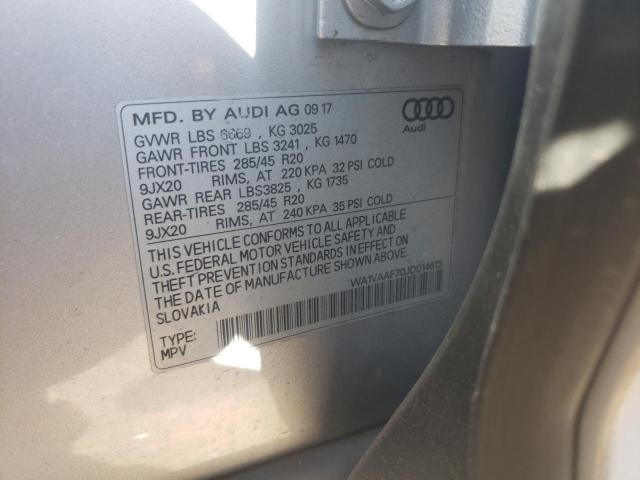 2018 AUDI Q7 PRESTIG WA1VAAF70JD014613