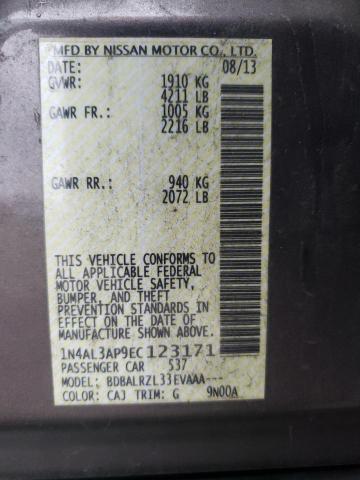 2014 NISSAN ALTIMA 2.5 - 1N4AL3AP9EC123171
