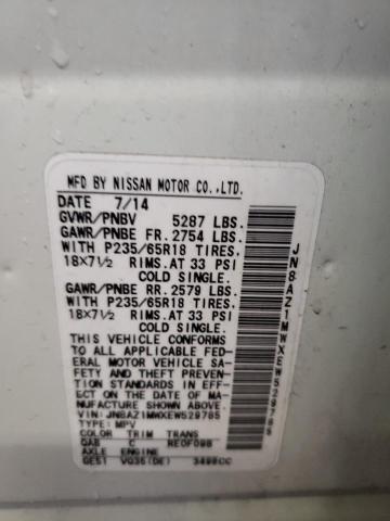 2014 NISSAN MURANO S - JN8AZ1MWXEW529785