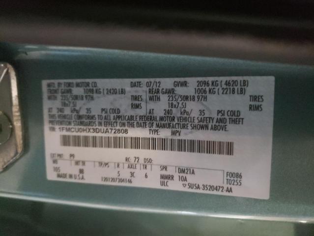 2013 FORD ESCAPE - 1FMCU0HX3DUA72808