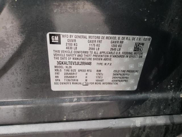 3GKALTEV3JL289448 Gmc Terrain Sl 2018. Фото: 9