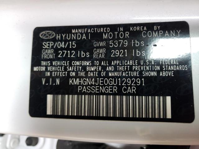 KMHGN4JE0GU129291 Hyundai Genesis 3. 2016. Фото: 9