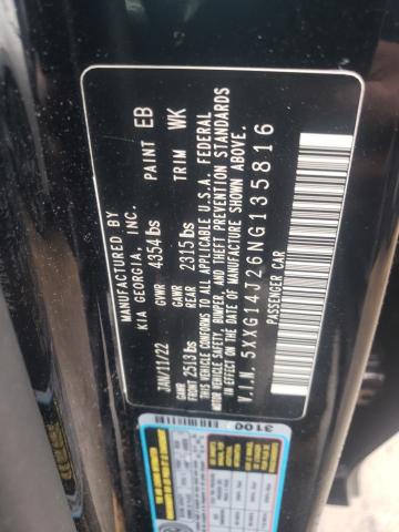 5XXG14J26NG135816 KIA K5 LXS