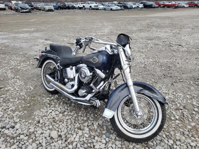 Salvage motorcycles for sale at Cahokia Heights, IL auction: 1999 Harley-Davidson Flstc