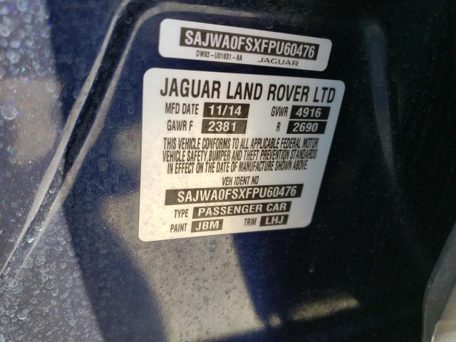 2015 JAGUAR XF 2.0T PR SAJWA0FSXFPU60476