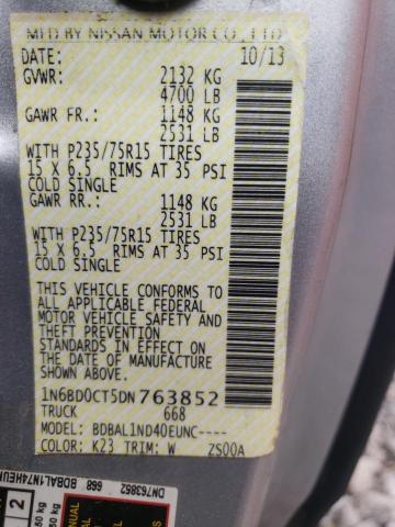 1N6BD0CT5DN763852 Nissan Frontier S 2013. Фото: 9