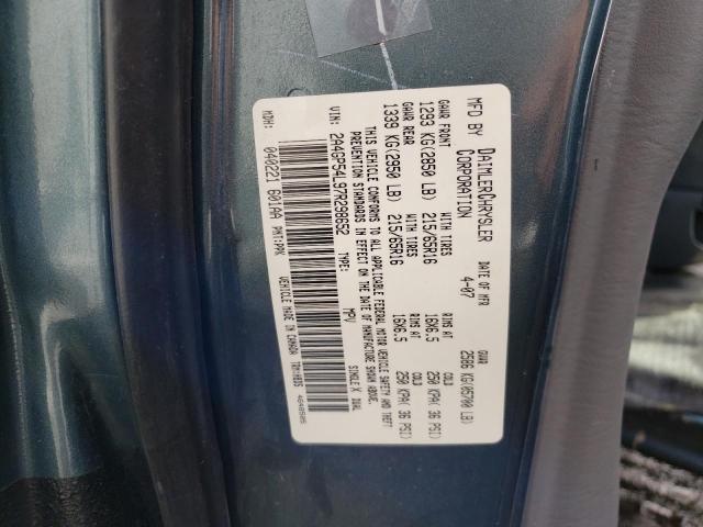 2A4GP54L97R298652 Chrysler Town & Cou 2007. Фото: 9