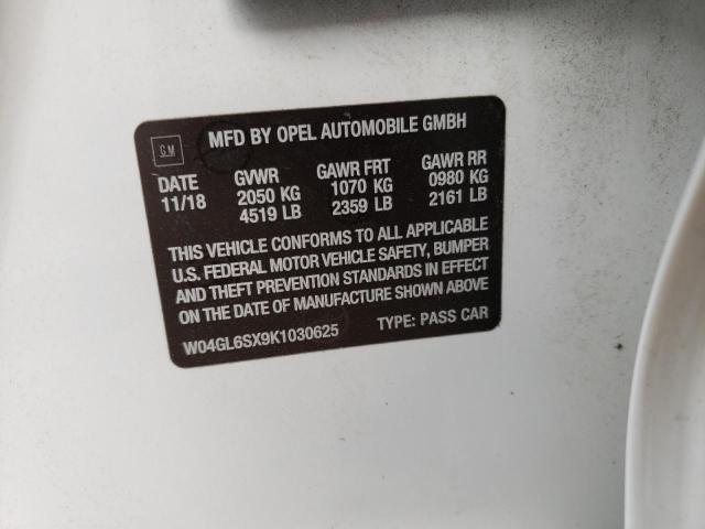 W04GL6SX9K1030625 Buick Regal Preferred
