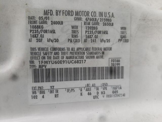 Фото: 1FMYU60E91UC68217 - 10