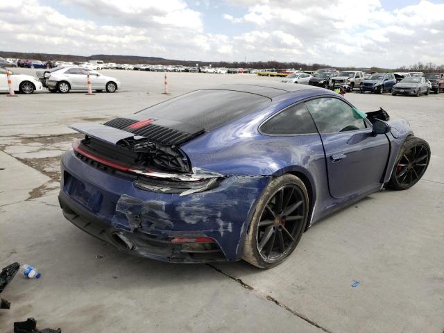 PORSCHE 911 2020 BLUE Photo 4