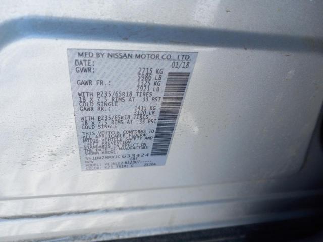 2018 NISSAN PATHFINDER 5N1DR2MMXJC633424