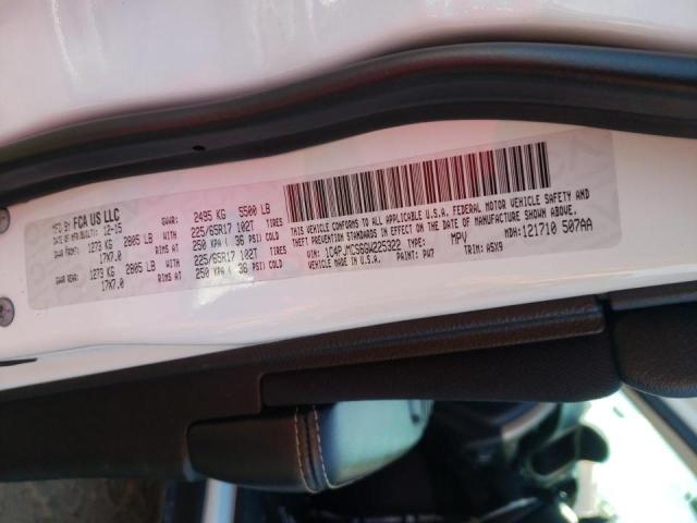 2016 JEEP CHEROKEE L 1C4PJMCS6GW225322