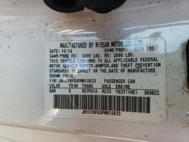 2015 INFINITI Q60 BASE JN1CV6FEXFM810633