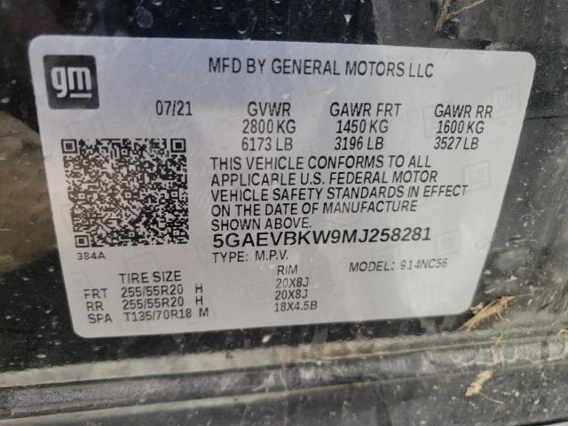 2021 BUICK ENCLAVE PR 5GAEVBKW9MJ258281