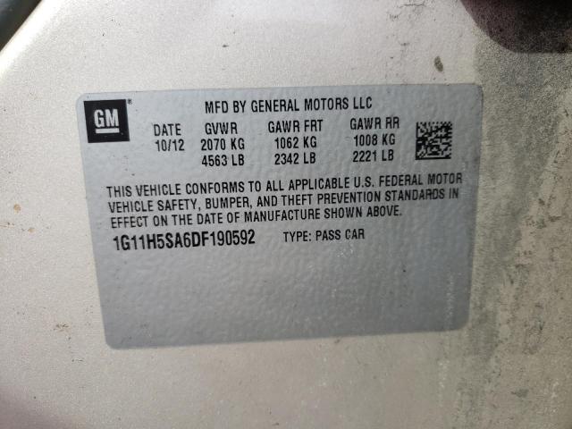 1G11H5SA6DF190592 Chevrolet Malibu Ltz 2013. Фото: 9