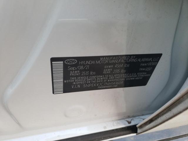 2022 HYUNDAI SONATA N L 5NPEK4JC7NH141609