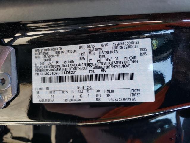 2016 LINCOLN MKC PREMIE 5LMCJ1D93GUJ08231