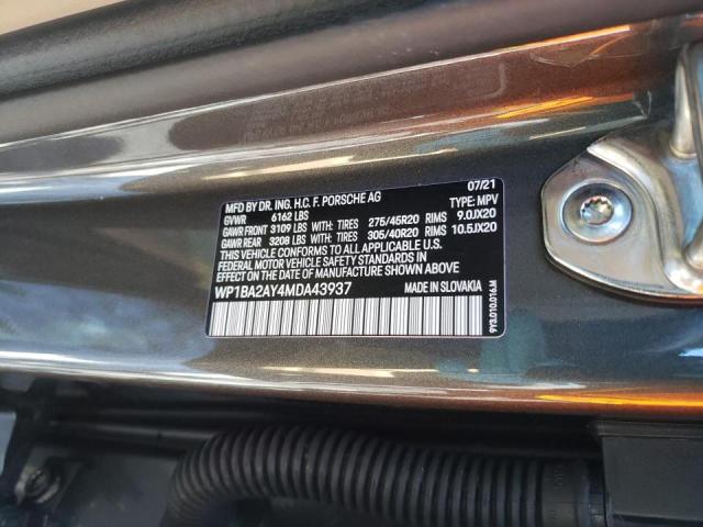 2021 PORSCHE CAYENNE CO WP1BA2AY4MDA43937