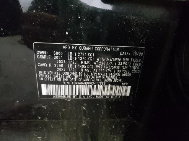 2021 SUBARU ASCENT TOU 4S4WMARD0M3417886