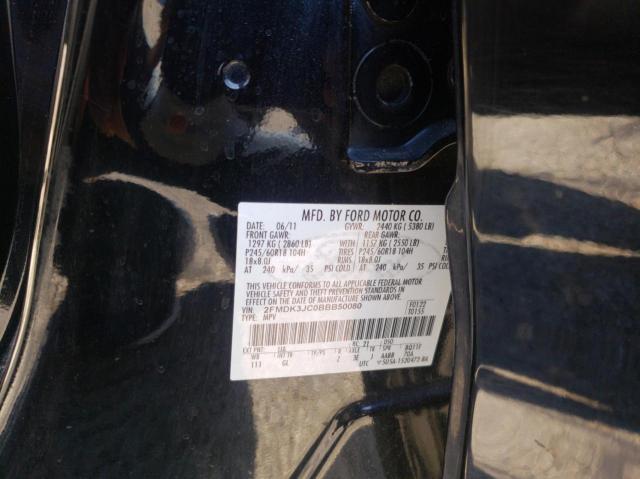 2011 FORD EDGE SEL - 2FMDK3JC0BBB50080