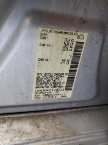 1N4AL3APXFC170713 Nissan Altima 2.5 2015. Фото: 9
