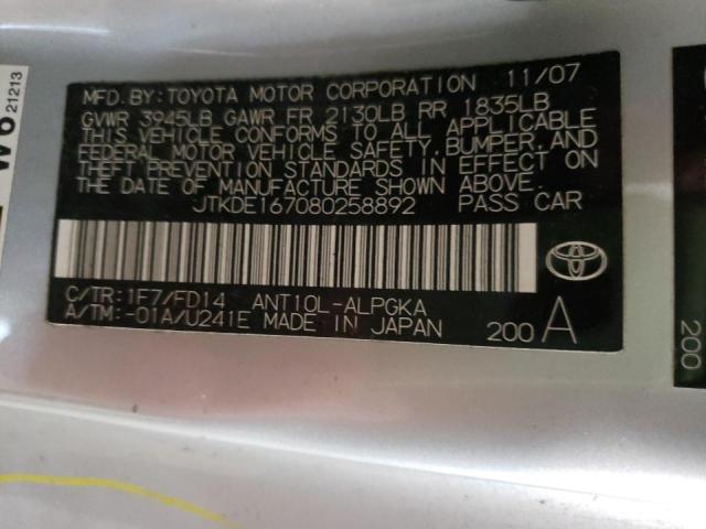 JTKDE167080258892 Toyota Scion Tc 2008. Фото: 9