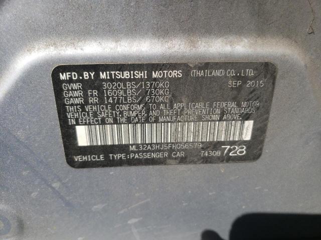 2015 MITSUBISHI MIRAGE DE ML32A3HJ5FH056579