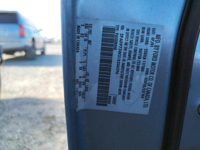 2FAFP73W31X206596 Ford Crown Vict 2001. Фото: 9