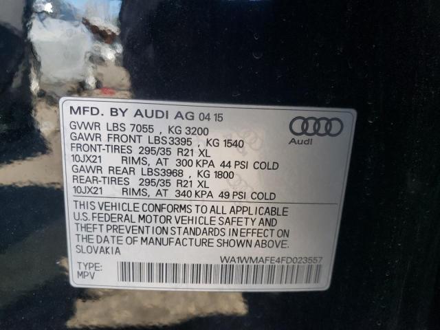 2015 AUDI Q7 TDI PRE WA1WMAFE4FD023557