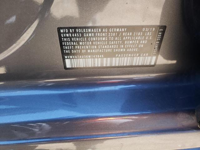 2019 VOLKSWAGEN GOLF R WVWVA7AU3KW143845