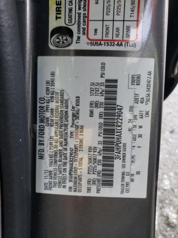 3FAHP0HAXCR229047 Ford Fusion Se 2012. Фото: 9