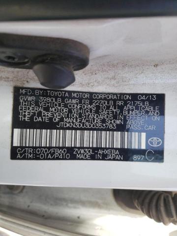 2013 TOYOTA PRIUS - JTDKN3DU3D0353783