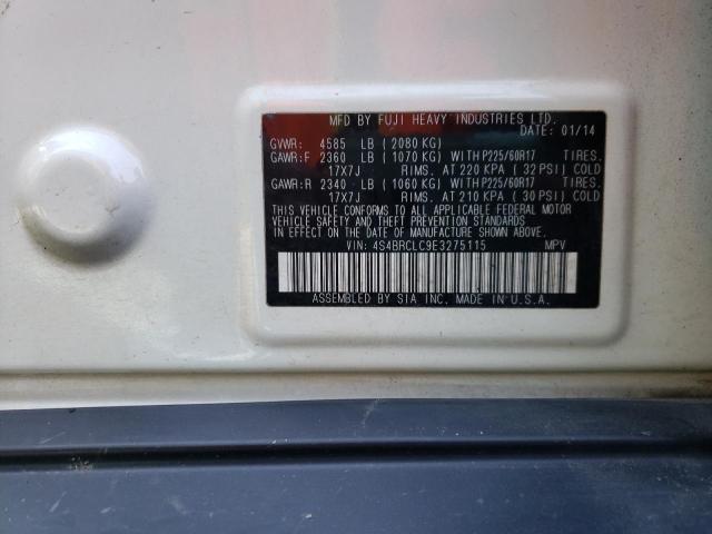 2014 SUBARU OUTBACK 2. - 4S4BRCLC9E3275115
