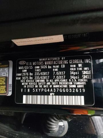 2016 KIA SORENTO LX 5XYPG4A37GG032619