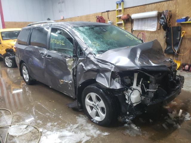 Salvage cars for sale at Kincheloe, MI auction: 2018 Toyota Sienna LE