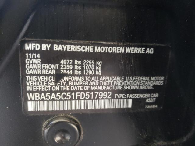 WBA5A5C51FD517992 Bmw 528 I 2015. Фото: 9