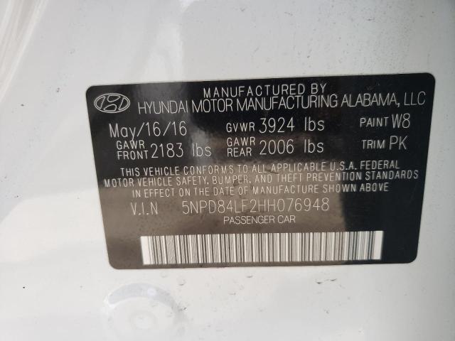 5NPD84LF2HH076948 Hyundai Elantra Se 2017. Фото: 9