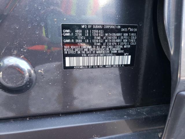 2021 SUBARU OUTBACK PR - 4S4BTAFC5M3113045