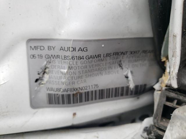 2019 AUDI A8 L WAU8DAF8XKN021175