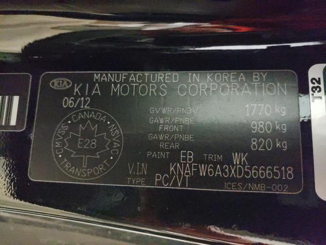 2013 KIA FORTE SX - KNAFW6A3XD5666518