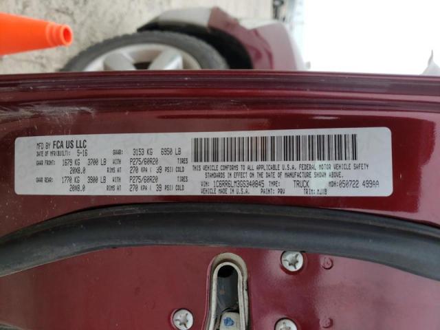 2016 DODGE 1500 1C6RR6LM3GS340845